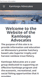Mobile Screenshot of kamloopsadvocates.org